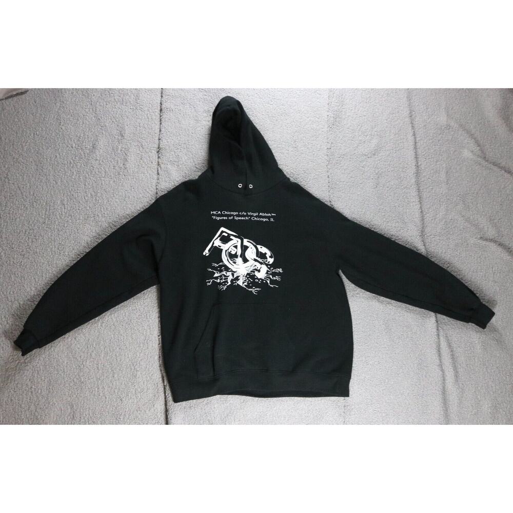 Off White x Champion Virgil Abloh Figure Of Speech MCA XL Hoodie Sweatshirt - Picture 2 of 10